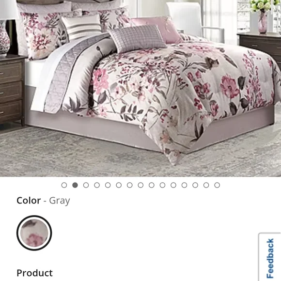 Floral Comforter Set - King, NEW IN BAG - Picture 2 of 4